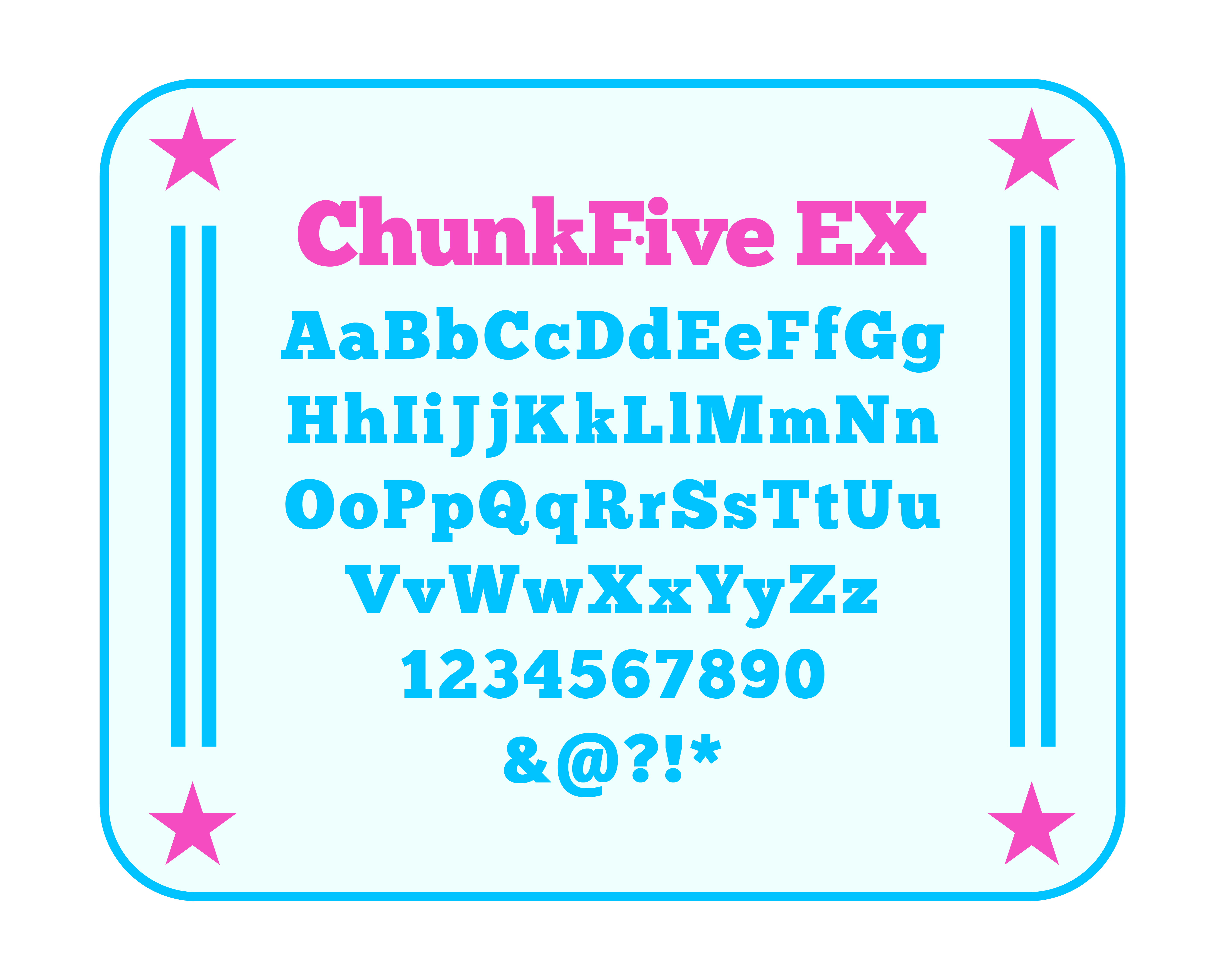 Chunkfive EX Font Showcase