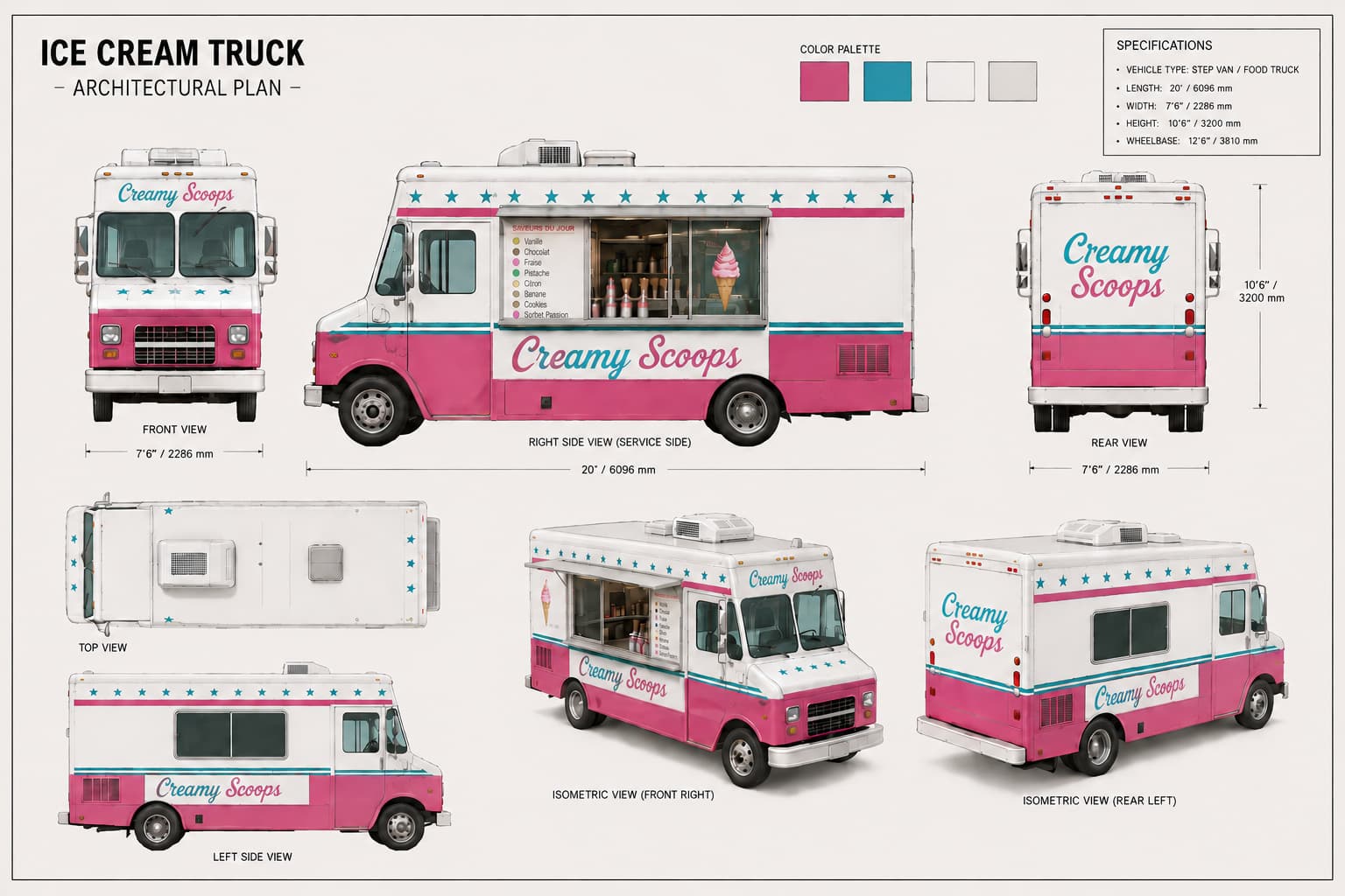 Creamy Scoops Truck Plans